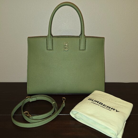 Burberry - Medium Frances Tote Bag - Green - Picture 1 of 10